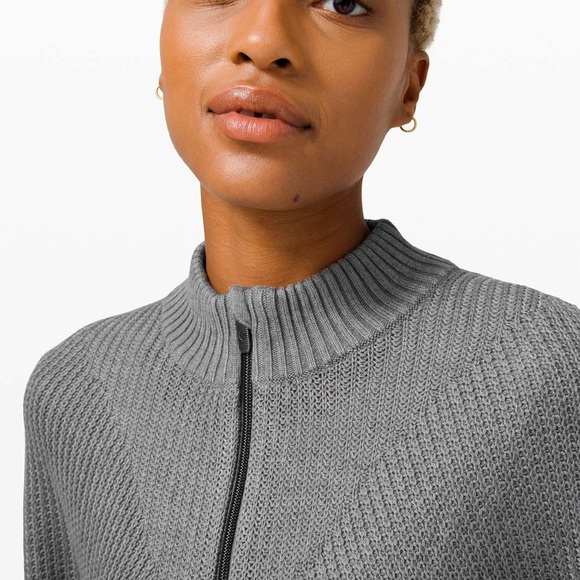 Lululemon Softer Still Wrap Heathered Asphalt Grey Oversized Poncho XS S - Picture 4 of 8